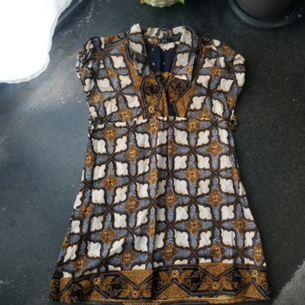Girls African Print Dress Size 5/6